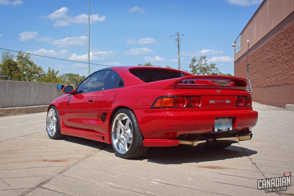 Toyota MR2 wearing a traditional paint sealant