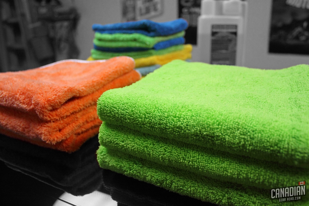 Different types of detailing towels