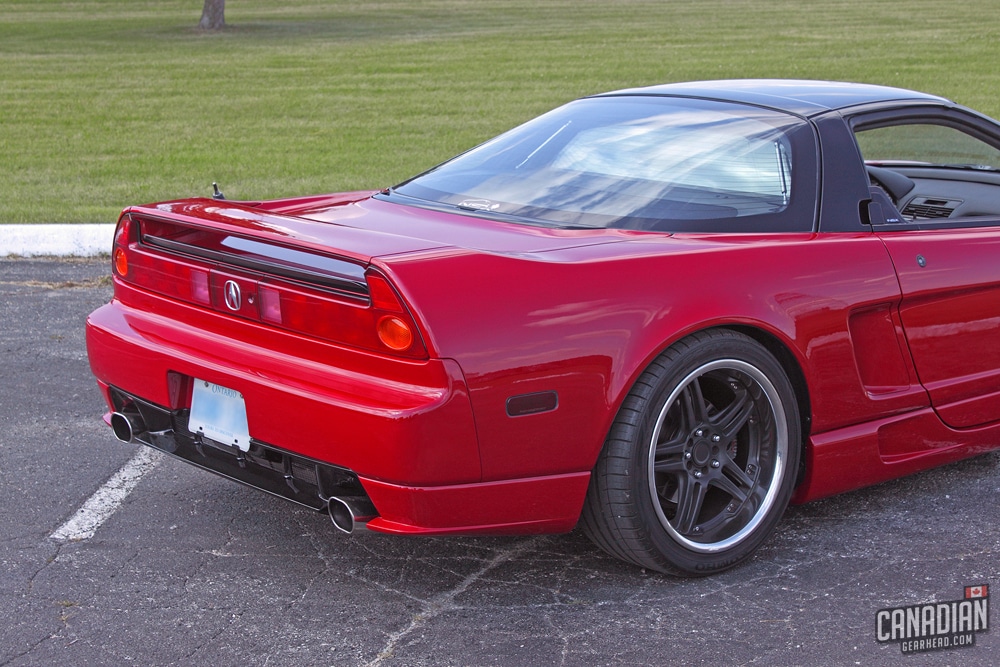 Red Acura NSX rear