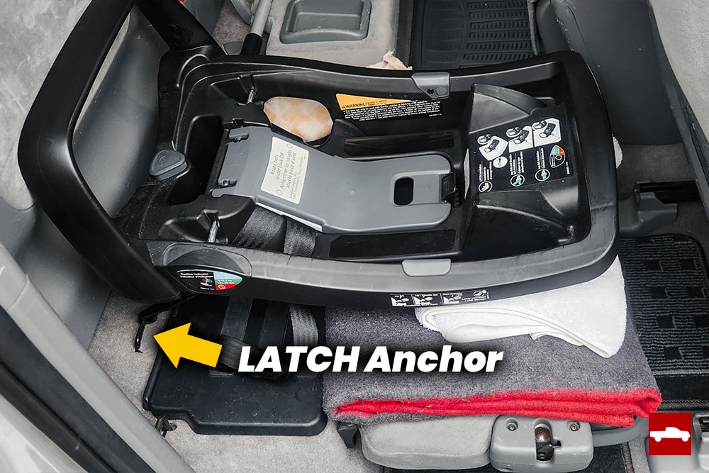 Where to find LATCH anchors in a Tacoma