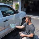 Using a rinseless wash on a Toyota Tacoma